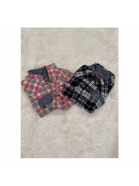 Jack’s Girlfriend Bea Plaid Flannel Shirt - Size Med (EUC) 2 Options